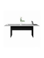 Mesa De Escritório Reunião 200cm Multimóveis Cr25333 Cinza Preto