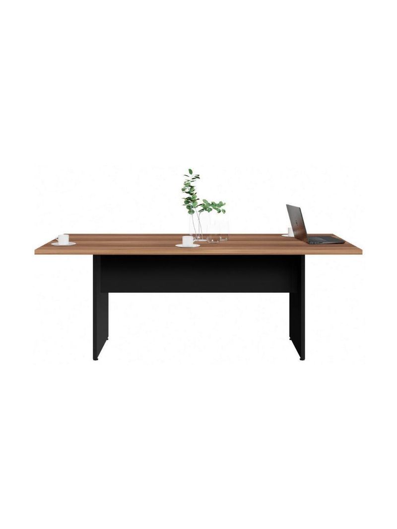 Mesa De Escritório Reunião 200cm Multimóveis Cr25333 Sevilha Preto