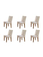Conjunto 6 Cadeiras Para Sala De Jantar Liz Imbuia