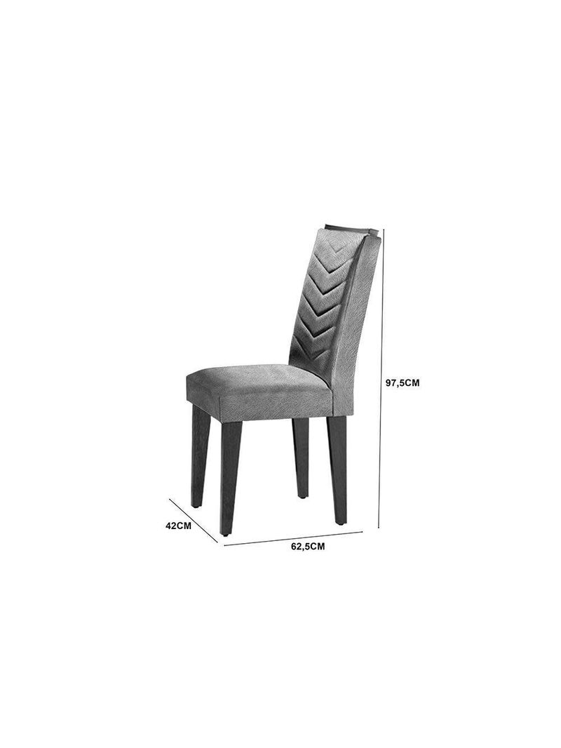 Conjunto 6 Cadeiras Para Sala De Jantar Liz Imbuia