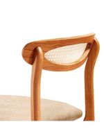 Conjunto 2 Cadeira De Jantar Noronha Premium Moderna Mobília Milano / Imbuia Nat