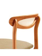 Conjunto 2 Cadeira De Jantar Noronha Premium Moderna Mobília Ambar / Imbuia Nat