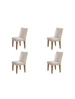 Conjunto 4 Cadeiras Para Sala De Jantar Milena Imbuia