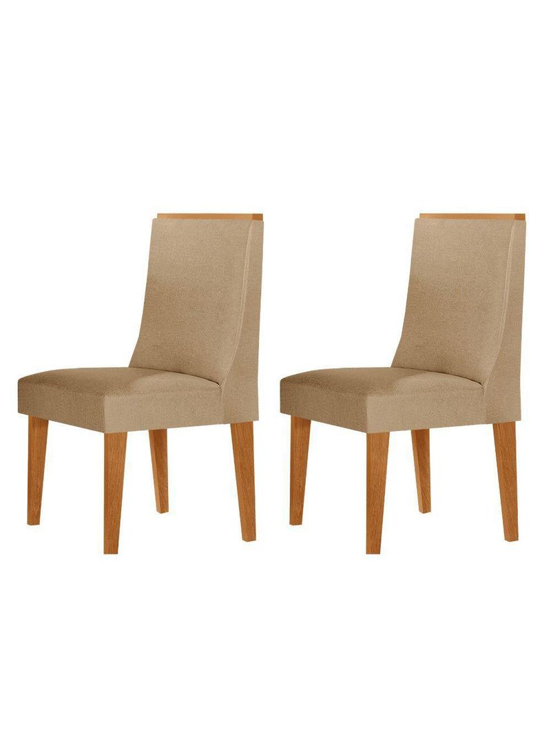 Conjunto Com 2 Cadeiras Moderna Mobília Turim 07