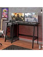 Mesa Escritório Escrivaninha Ditália Mc-190 Preto