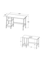 Mesa Escritório Escrivaninha Ditália Mc-190 Preto