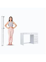 Mesa De Escritório Ditália 7 Gavetas Com Cadeira Pe-90