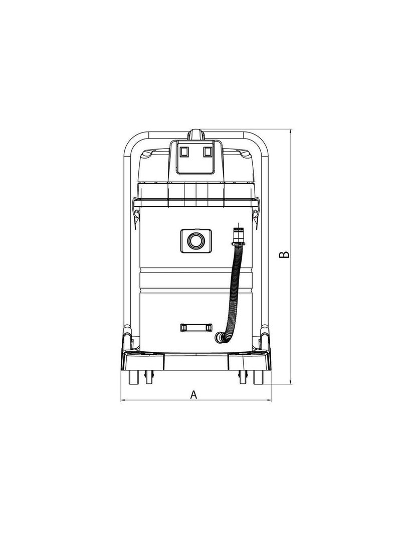 Aspirador De Pó Tramontina 80 Litros Em Aço Inox Para Sólidos E Líquidos 2400 W 220 V 44983020
