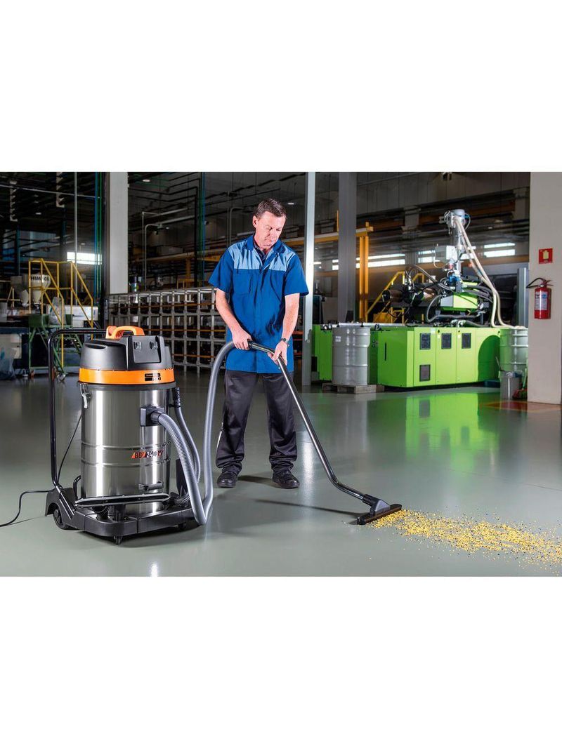 Aspirador De Pó Tramontina 80 Litros Em Aço Inox Para Sólidos E Líquidos 2400 W 220 V 44983020