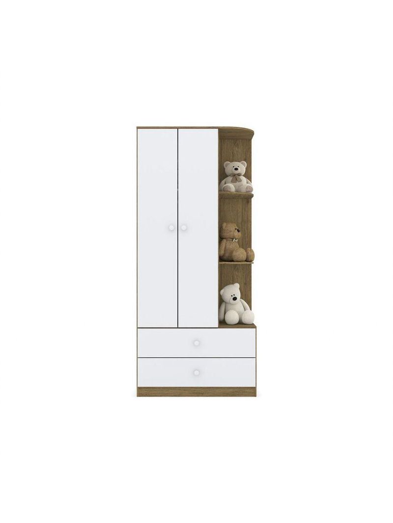 Guarda Roupa Infantil 02 Portas 02 Gavetas Amarelinha Henn