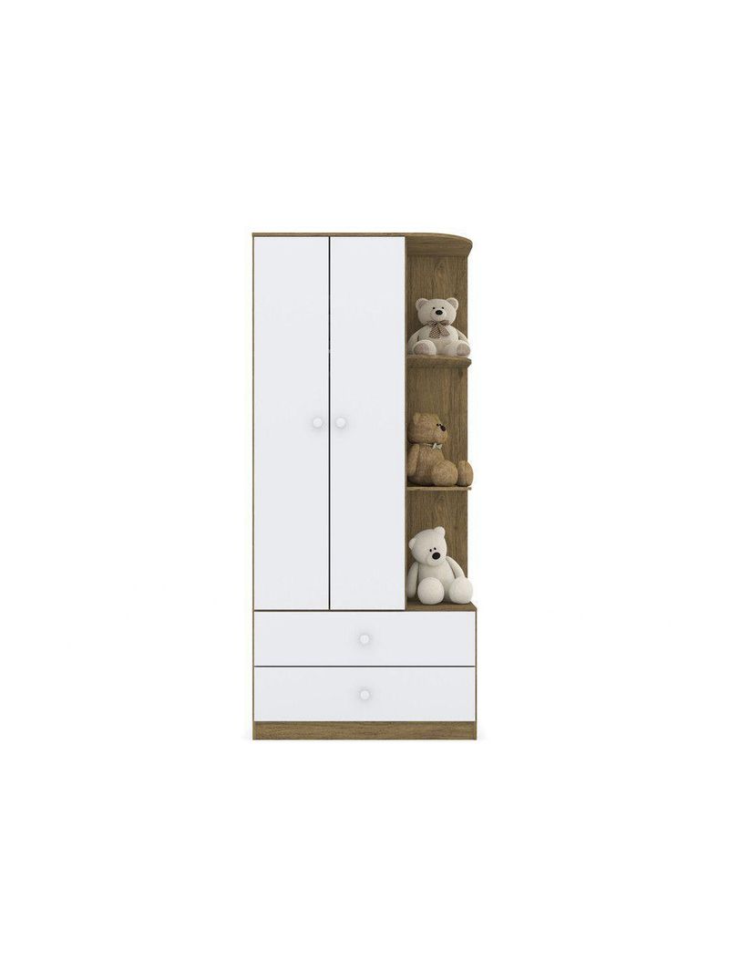 Guarda Roupa Infantil 02 Portas 02 Gavetas Amarelinha Henn