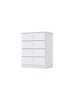 Cômoda Infantil 04 Gavetas Labirinto Henn Branco