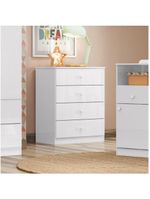 Cômoda Infantil 04 Gavetas Labirinto Henn Branco