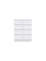 Cômoda Infantil 04 Gavetas Labirinto Henn Branco