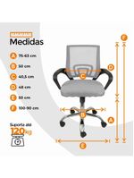 Kit 4 Cadeiras De Escritório Oficial Begonia Tela Mesh Ergonômica Cinza