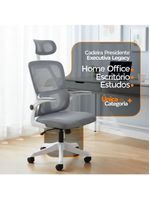 Kit 4 Cadeiras De Escritório Oficial Legacy Cinza