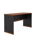 Conjunto Escritório Office Mesa E Buffet Verbena - Vianossa - Preto/ Preto/