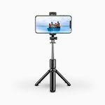 Bastão De Selfie Com Tripé Para Celular Com Controle Tripé Selfie Stick 360° Com Controle Bluetooth