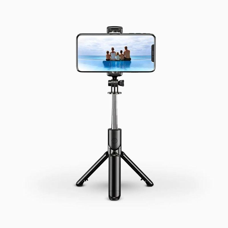 Bastão De Selfie Com Tripé Para Celular Com Controle Tripé Selfie Stick 360° Com Controle Bluetooth