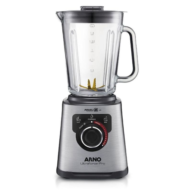 Liquidificador Arno LN93 Ultraforce Pro Inox Jarra de Vidro 2L 1100W 127V