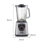 Liquidificador Arno LN93 Ultraforce Pro Inox Jarra de Vidro 2L 1100W 127V