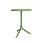 Mesa Redonda Livy Aurah 60x74,5cm Verde Oliva em Polipropileno Plaxmetal