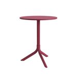 Mesa Redonda Livy Aurah 60x74,5cm Marsala em Polipropileno Plaxmetal