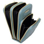 Bolsa Carteira Feminina Com Alça Textura Matelassê Preto
