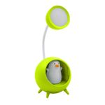 Luminaria De Mesa Decorativa Usb Portatil Articulavel Abajur P- Leitura Estudo Patinho Verde