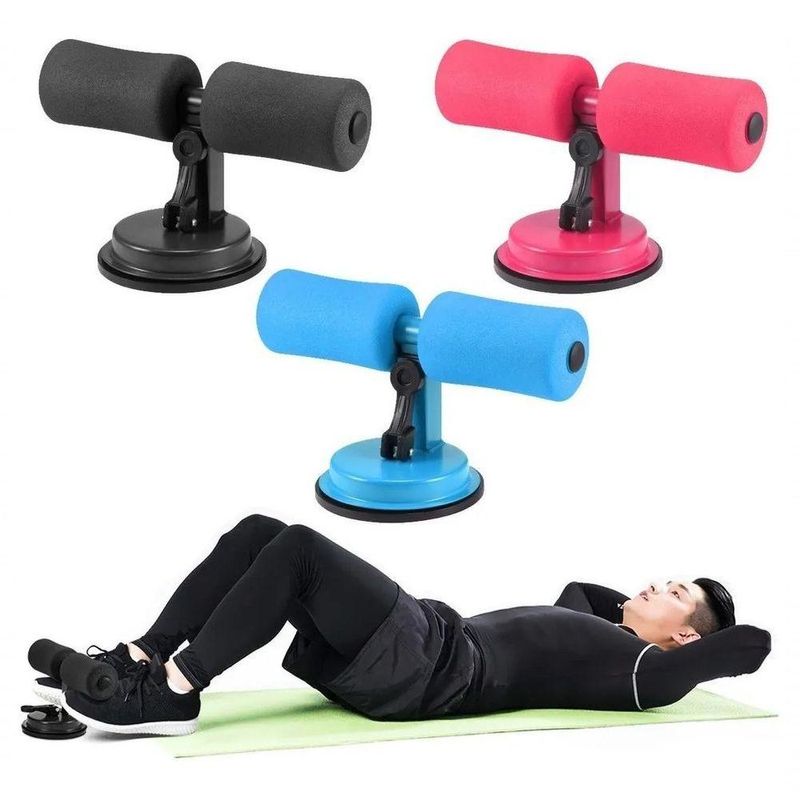 Suporte Para Abdominal Com Ventosa Apoiador De Pes Ajustavel - Fitness
