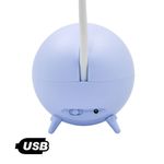 Luminaria De Mesa Decorativa Usb Portatil Articulavel Abajur Para Leitura Estudo Patinho Azul