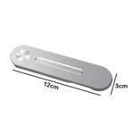 Suporte Universal Celular Clipe Magico Notebook Liga De Aluminio Prata