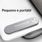 Suporte Universal Celular Clipe Magico Notebook Liga De Aluminio Prata