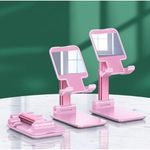 Suporte Retratil Ajustavel Para Celular Tablet Ipad Cores:rosa