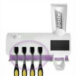 Suporte Dispenser De Pasta De Dente Com Esterelizador Uv - Possui Um Design Compacto E Oco