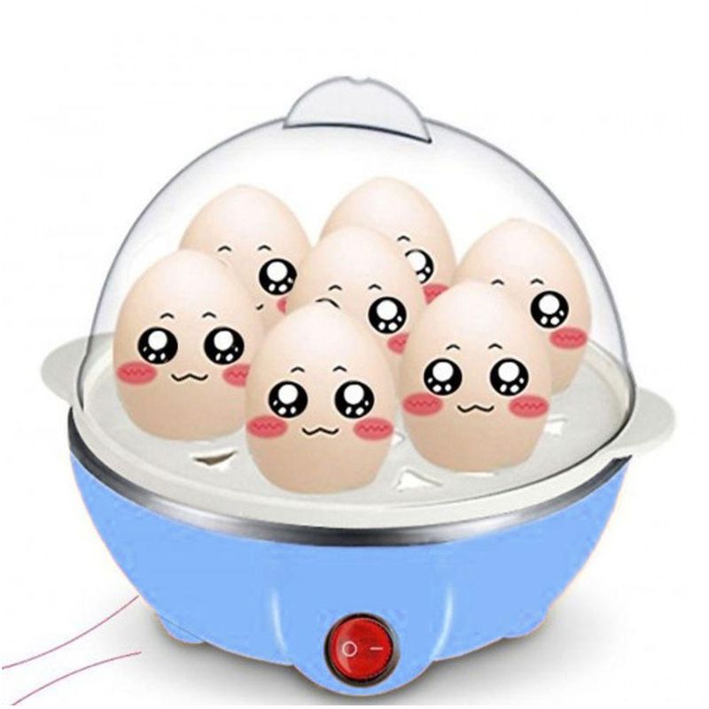 Cozedor Eletrico A Vapor Ovos Egg Cooker |  Fácil De Usar, Lavar E Transportar  - Azul