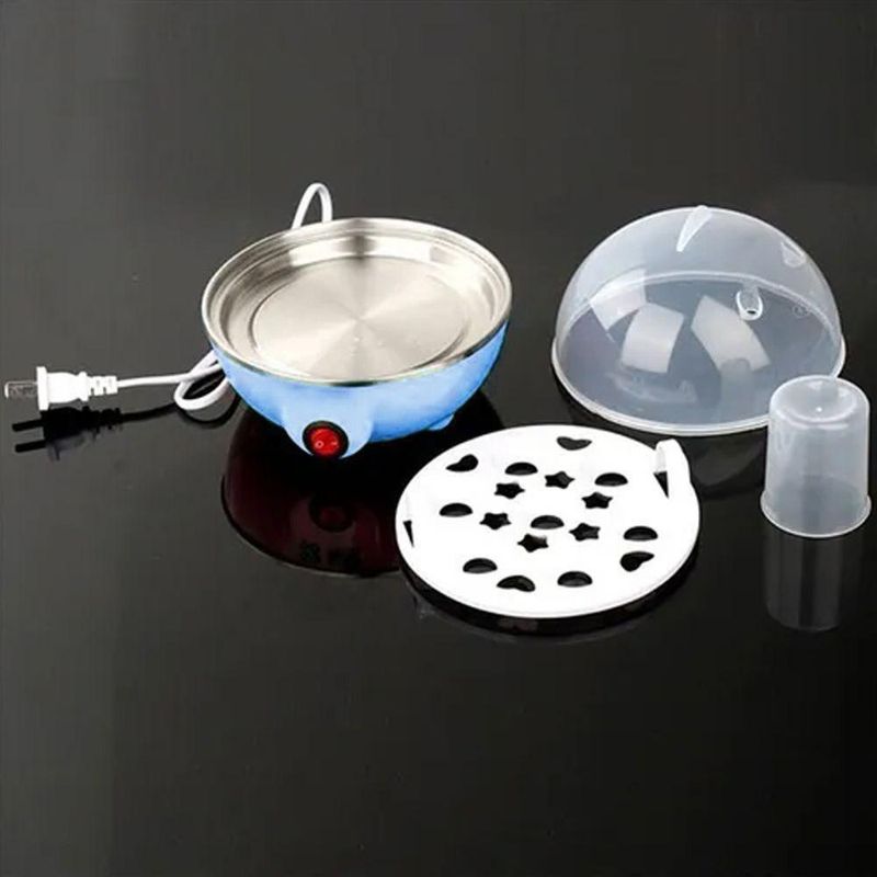 Cozedor Eletrico A Vapor Ovos Egg Cooker |  Fácil De Usar, Lavar E Transportar  - Azul