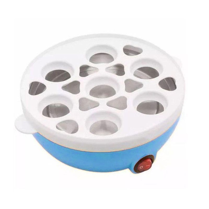 Cozedor Eletrico A Vapor Ovos Egg Cooker |  Fácil De Usar, Lavar E Transportar  - Azul