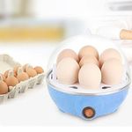 Cozedor Eletrico A Vapor Ovos Egg Cooker |  Fácil De Usar, Lavar E Transportar  - Azul
