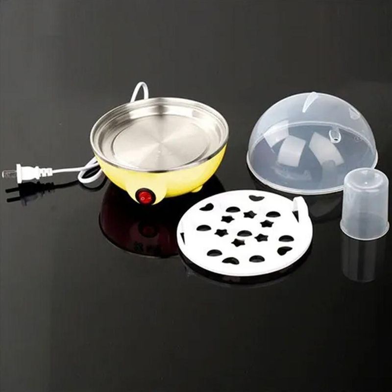 Cozedor Eletrico A Vapor Ovos Egg Cooker Amarelo - Ovos No Ponto Perfeito, De Mole A Bem Cozido