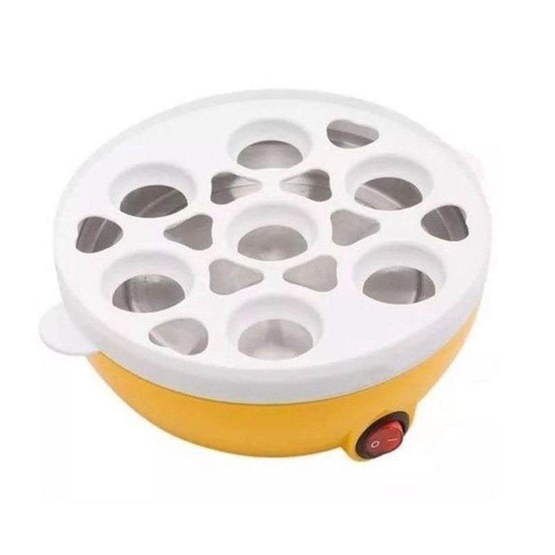 Cozedor Eletrico A Vapor Ovos Egg Cooker Amarelo - Ovos No Ponto Perfeito, De Mole A Bem Cozido
