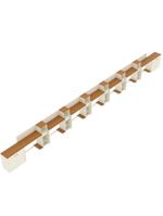 Conjunto De Escritório Tech 6 Livreiro 2 Buffet E 7 Mesas 90 - Off White E Cedro Off White E Cedro