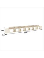 Conjunto De Escritório Tech 6 Livreiro 2 Buffet E 7 Mesas 90 - Off White E Cedro Off White E Cedro