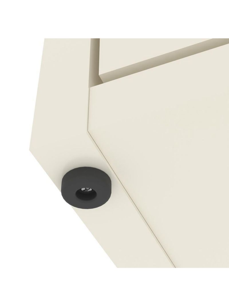 Conjunto De Escritório Tech 9 Livreiro 1 Buffet E 10 Mesas 9 - Off White E Cedro Off White E Cedro