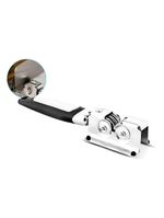 Amolador De Facas E Tesouras Profissional – Afiador Com 8 Roldanas, Cabo Ergonômico E Corpo Em Aço Inoxidável