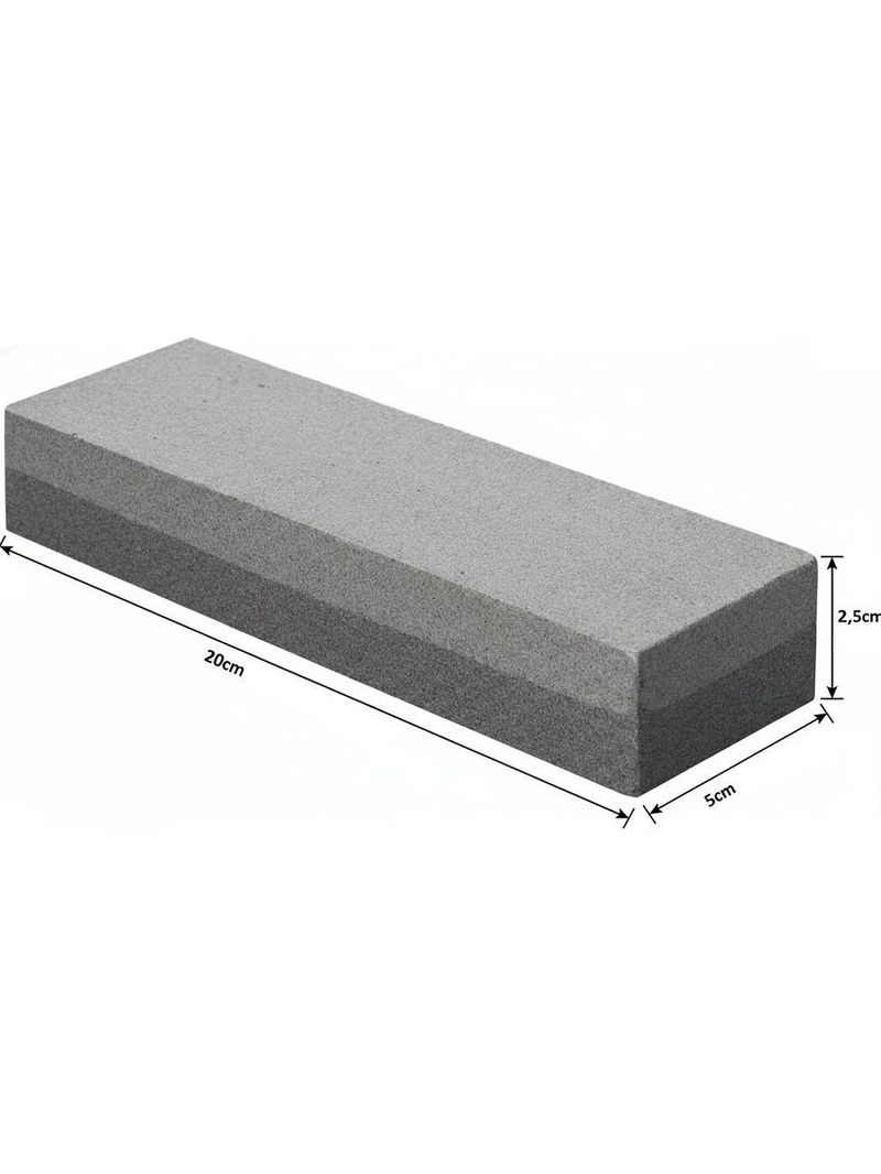 Pedra De Afiação Dupla Face 120-240 Em óxido De Alumínio 20cm Para Facas E Tesouras - Dupla Face Utilidade