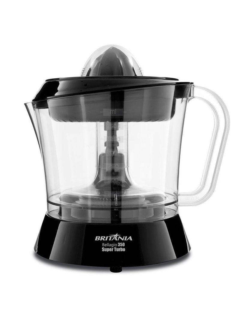 Espremedor De Frutas Britânia Bellagio 350 Turbo Preto 220V