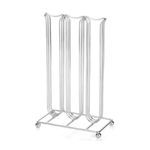 Suporte Porta 42 Cápsulas Café Torre Organizadora Inox Prateado
