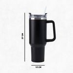 Copo Térmico 1200ml Com Isolamento A Vácuo – Conserva Quente E Gelado Por Horas - Branco
