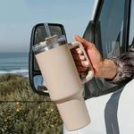 Copo Térmico 1200ml Com Isolamento A Vácuo – Conserva Quente E Gelado Por Horas - Branco